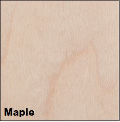 Maple HARDWOOD 1/4IN x 18IN x 24IN (10-Pack) - Rowmark Hardwood Collection